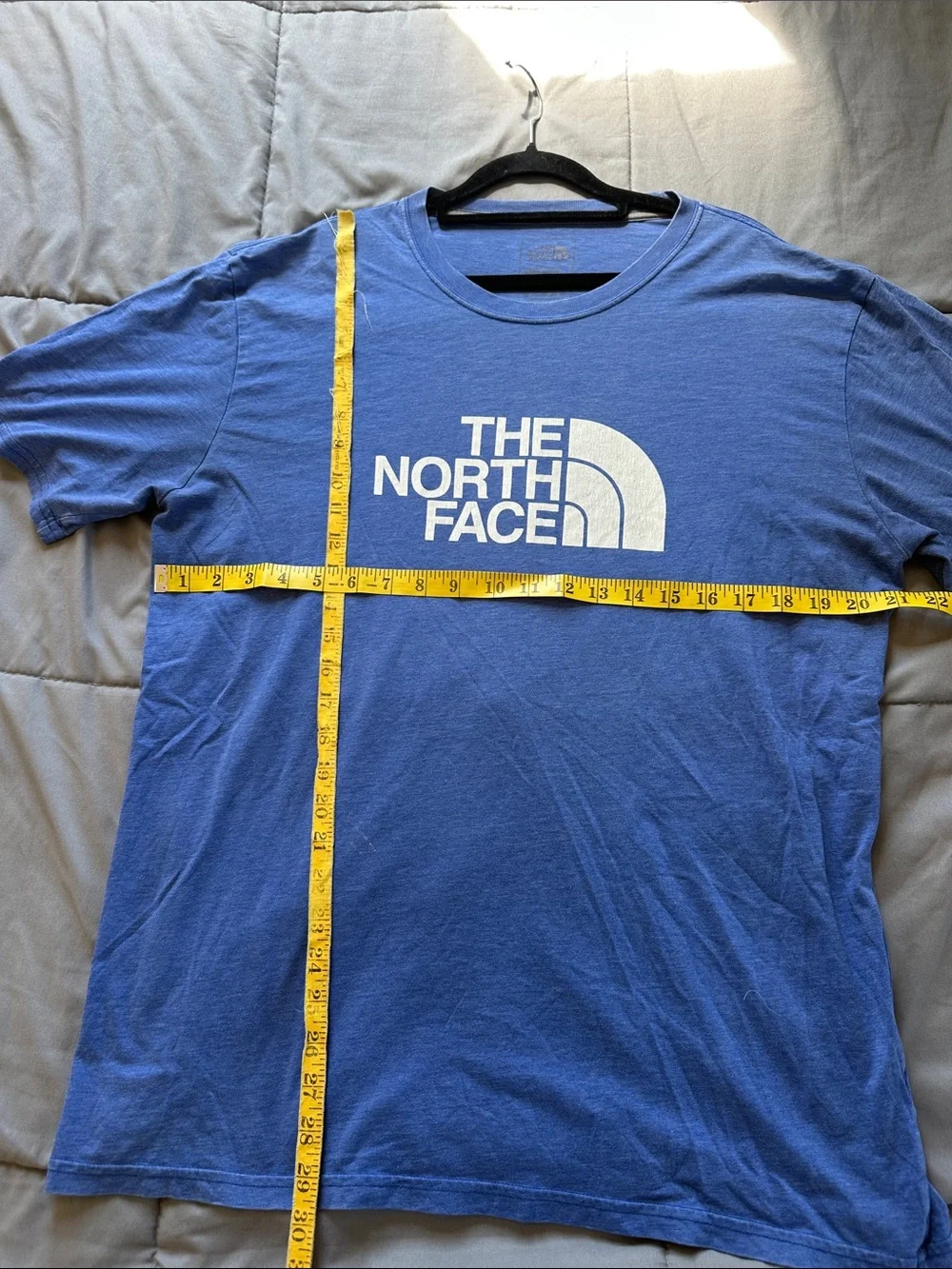 The North Face Men's Logo Tee — Blue with White Graphic